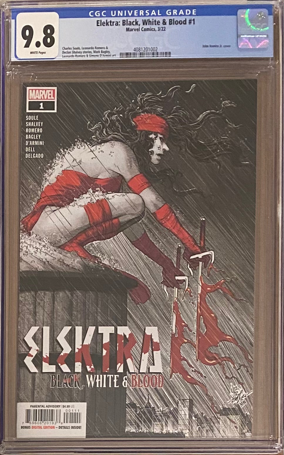 Elektra: Black, White, & Blood #1 CGC 9.8