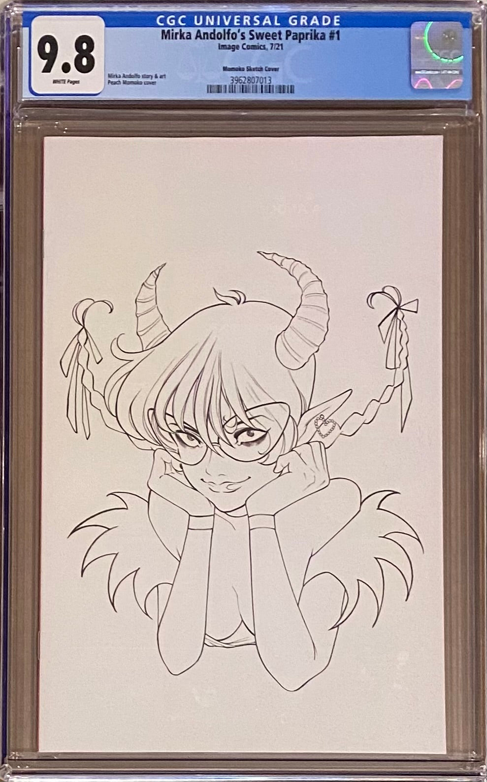 Sweet Paprika #1 Momoko 1:50 Virgin Raw Retailer Incentive Variant CGC 9.8