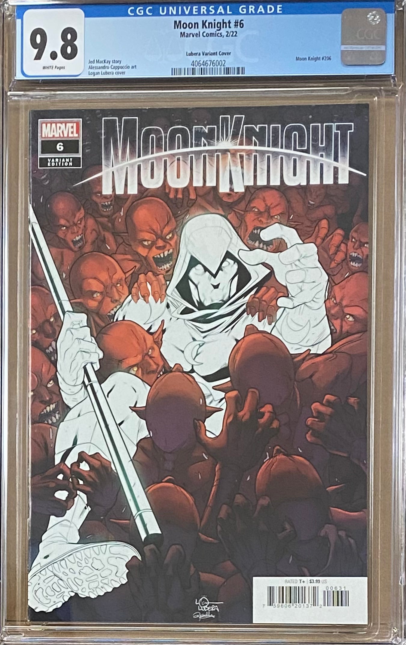 Moon Knight #6 Lubera 1:25 Retailer Incentive Variant CGC 9.8