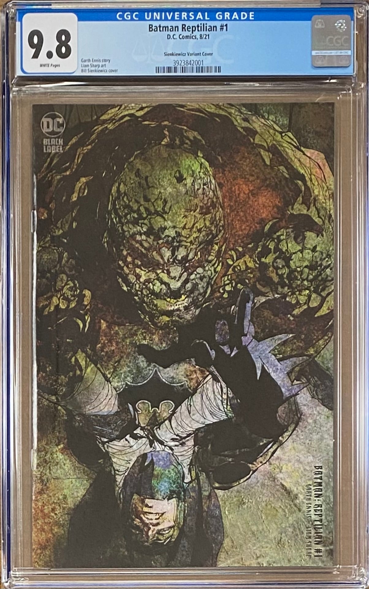 Batman: Reptilian #1 1:25 Retailer Incentive Variant DC Black Label CGC 9.8