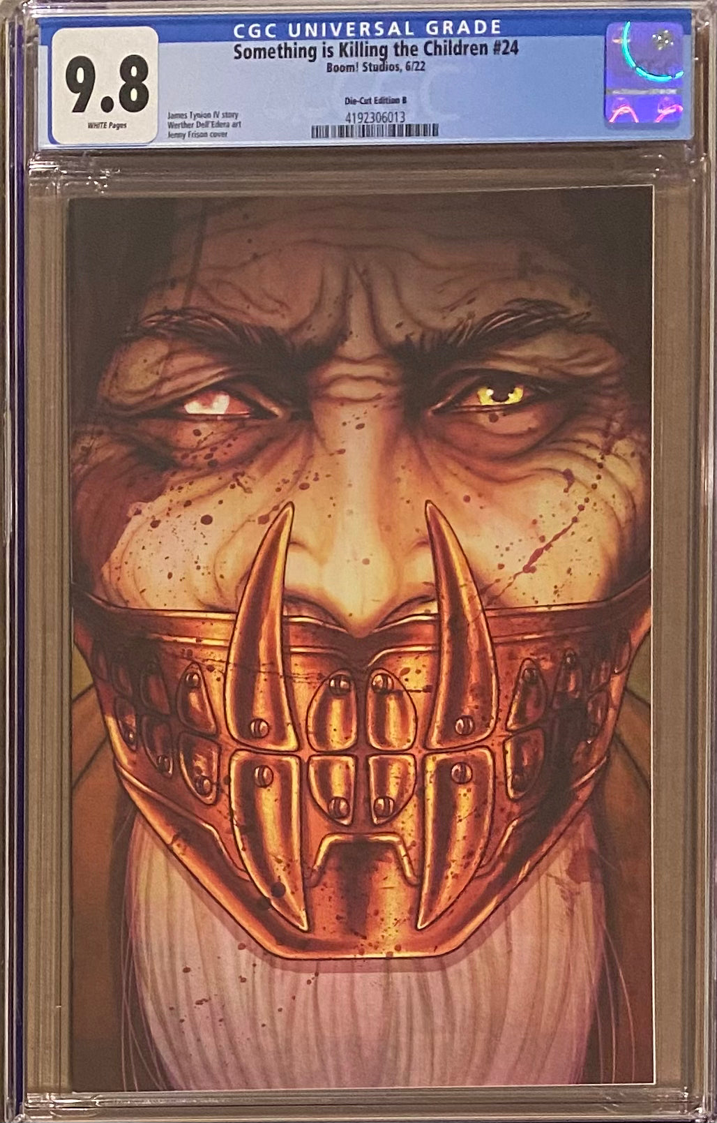 Something is Killing the Children #24 Bloody Die-Cut Variant CGC 9.8