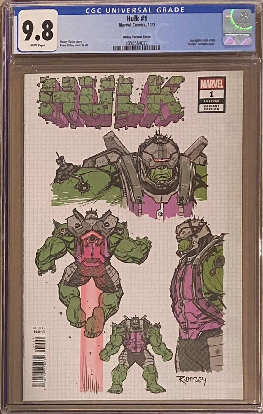 Hulk #1 Ottley 1:10 Retailer Incentive Variant CGC 9.8