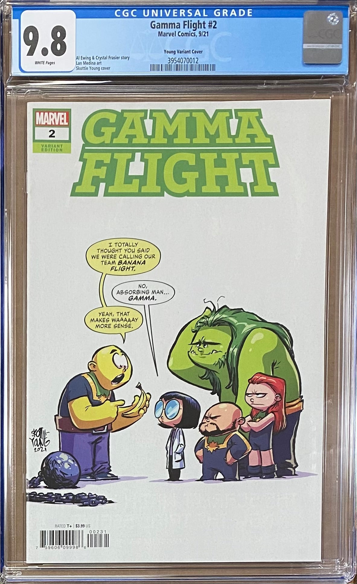 Gamma Flight #2 Young Variant CGC 9.8