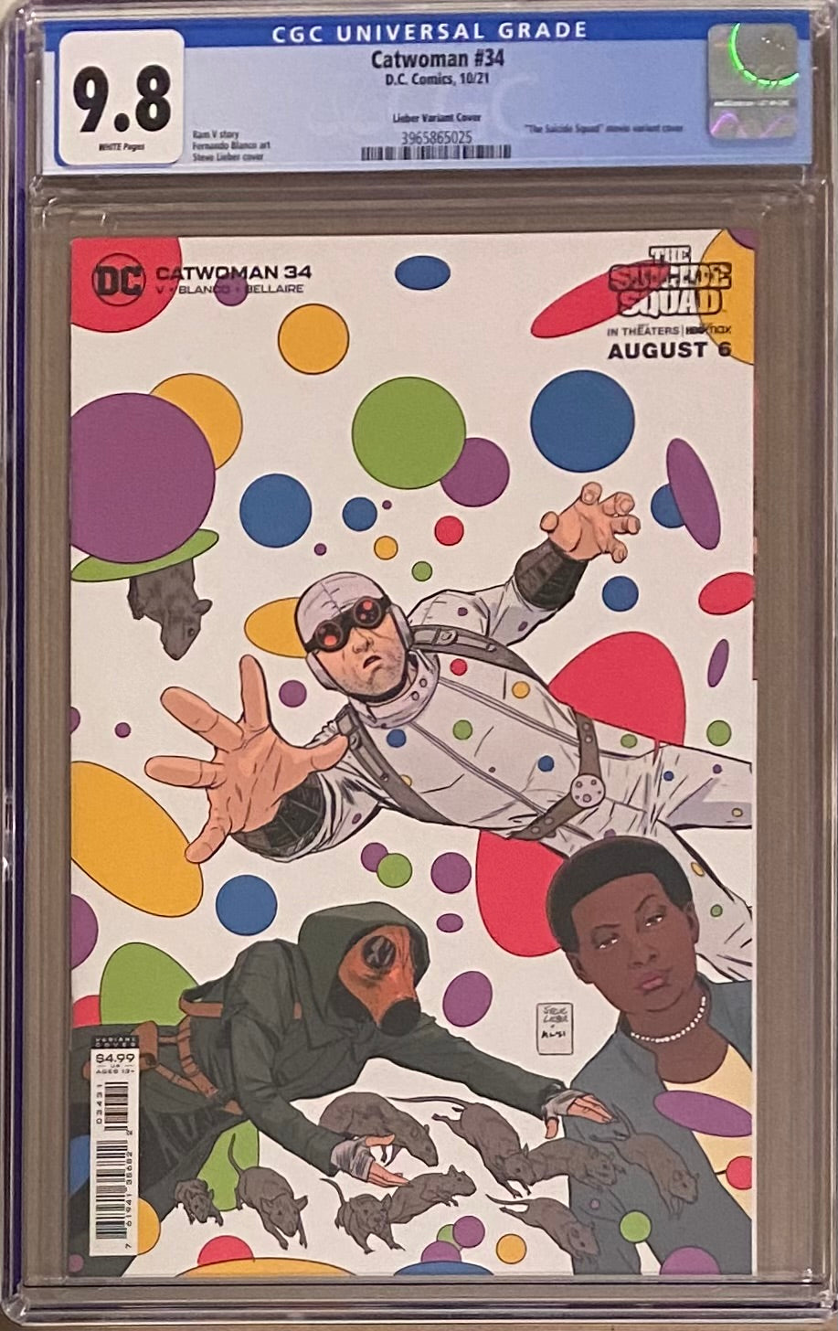Catwoman #34 Lieber Suicide Squad Variant CGC 9.8