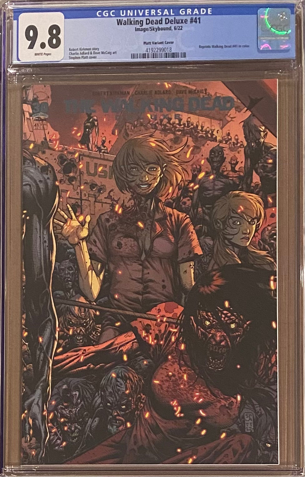 Walking Dead Deluxe #41 Platt Variant CGC 9.8
