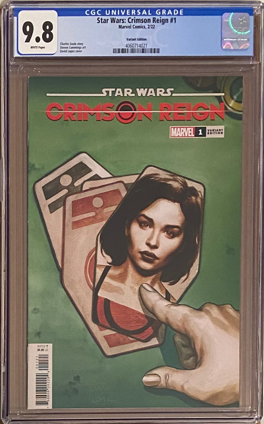 Star Wars: Crimson Reign #1 Lopez 1:25 Retailer Incentive Variant CGC 9.8