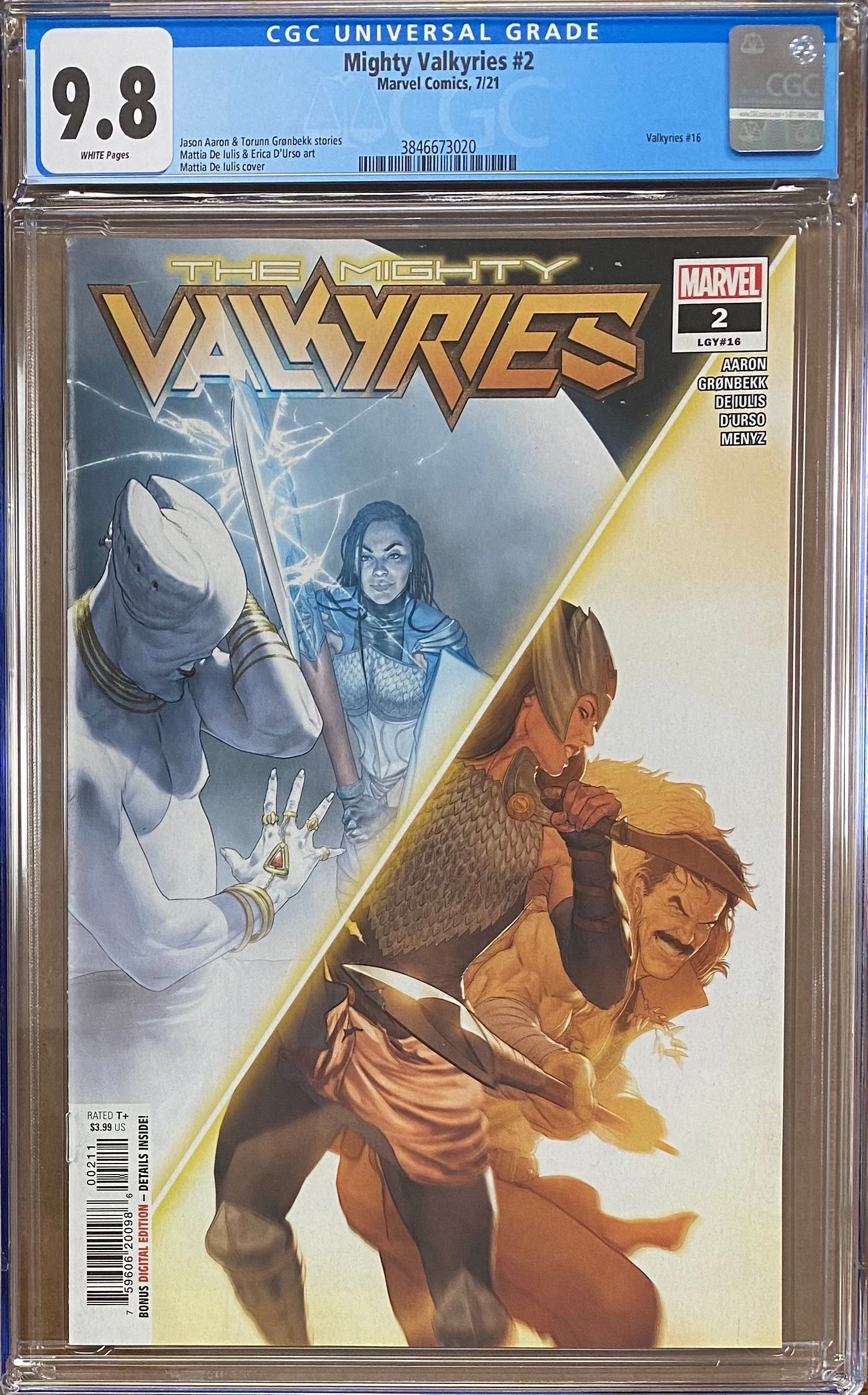 Mighty Valkyries #2 CGC 9.8
