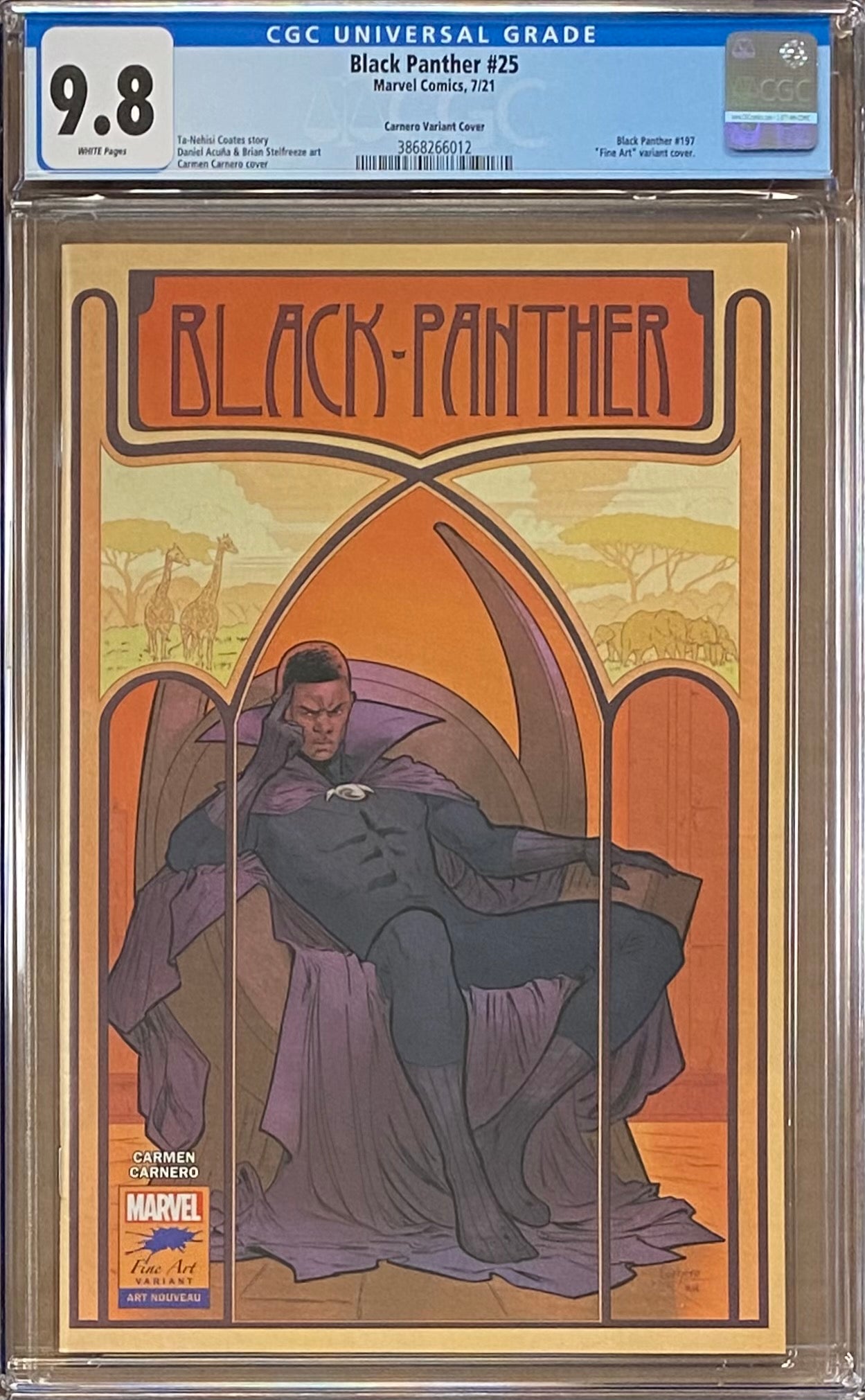 Black Panther #25 Carnero "Stormbreakers" Variant CGC 9.8