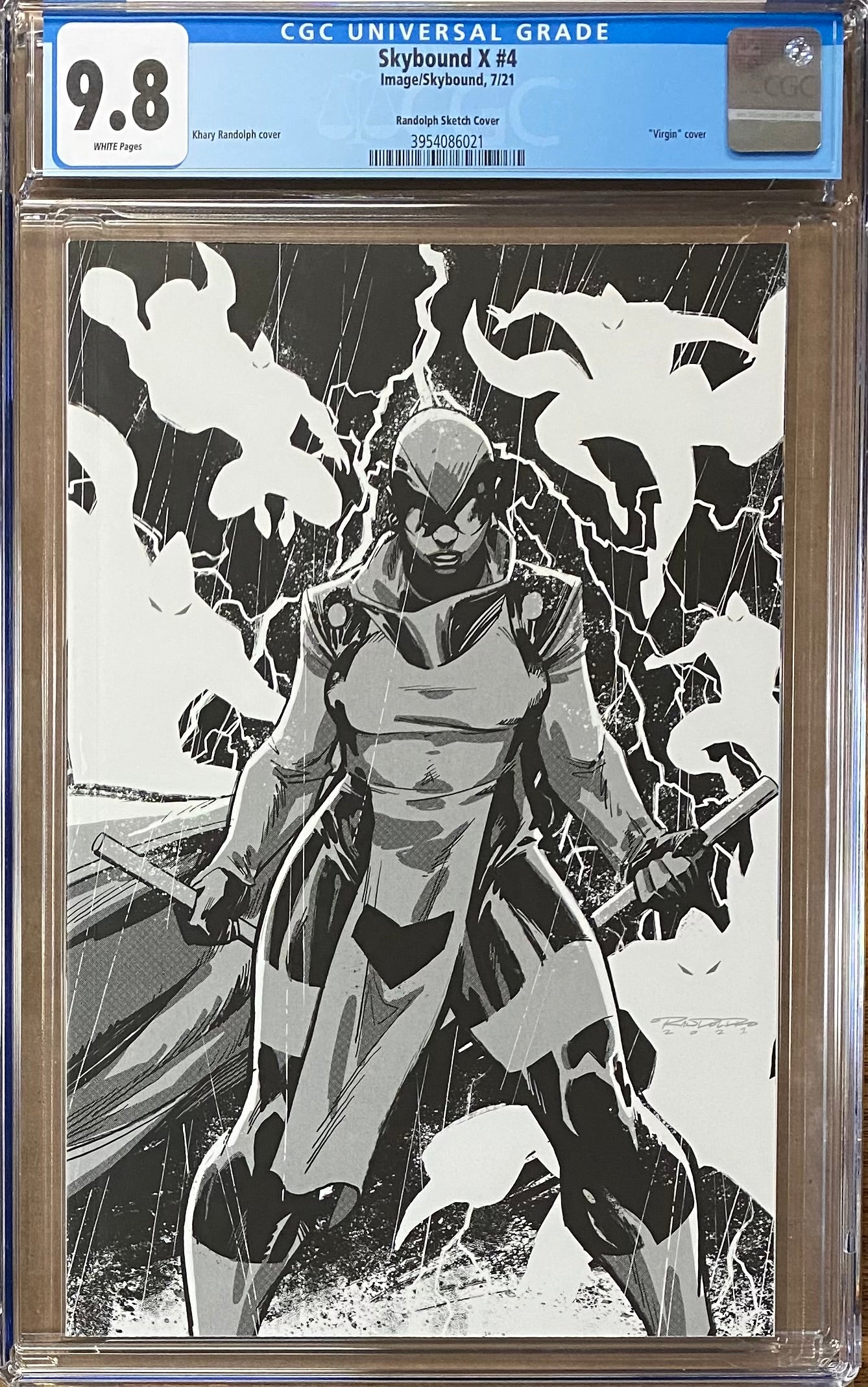 Skybound X #4 Randolph 1:10 Virgin Retailer Incentive Variant CGC 9.8