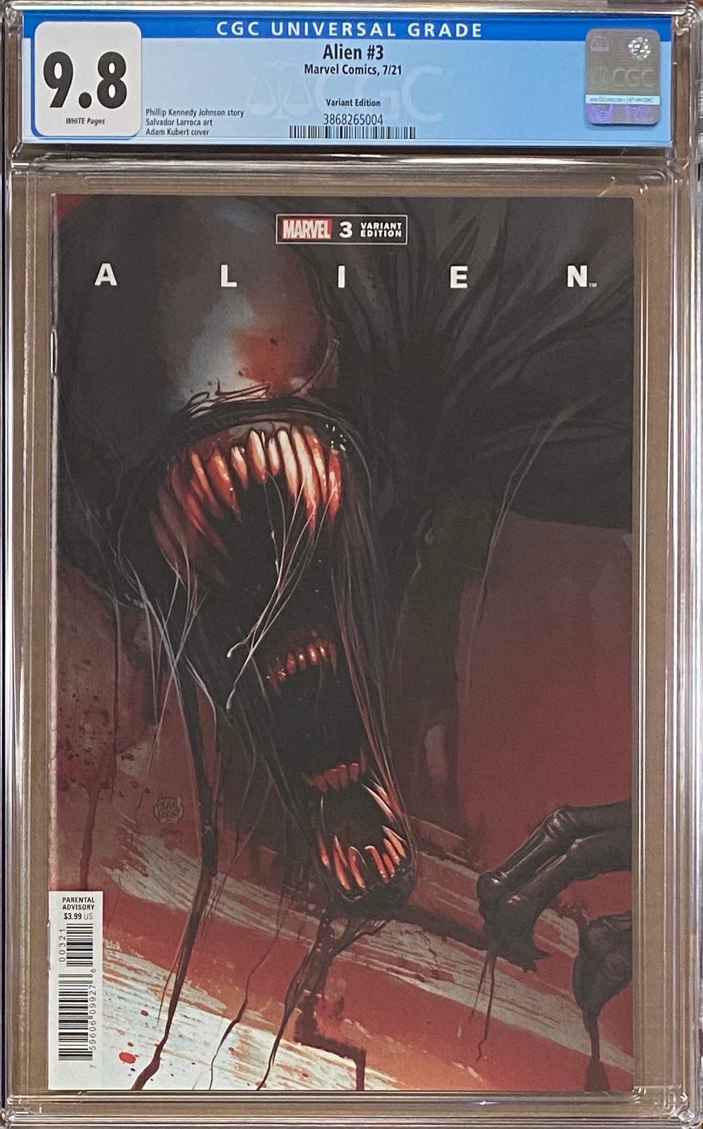 Alien #3 Kubert Variant CGC 9.8