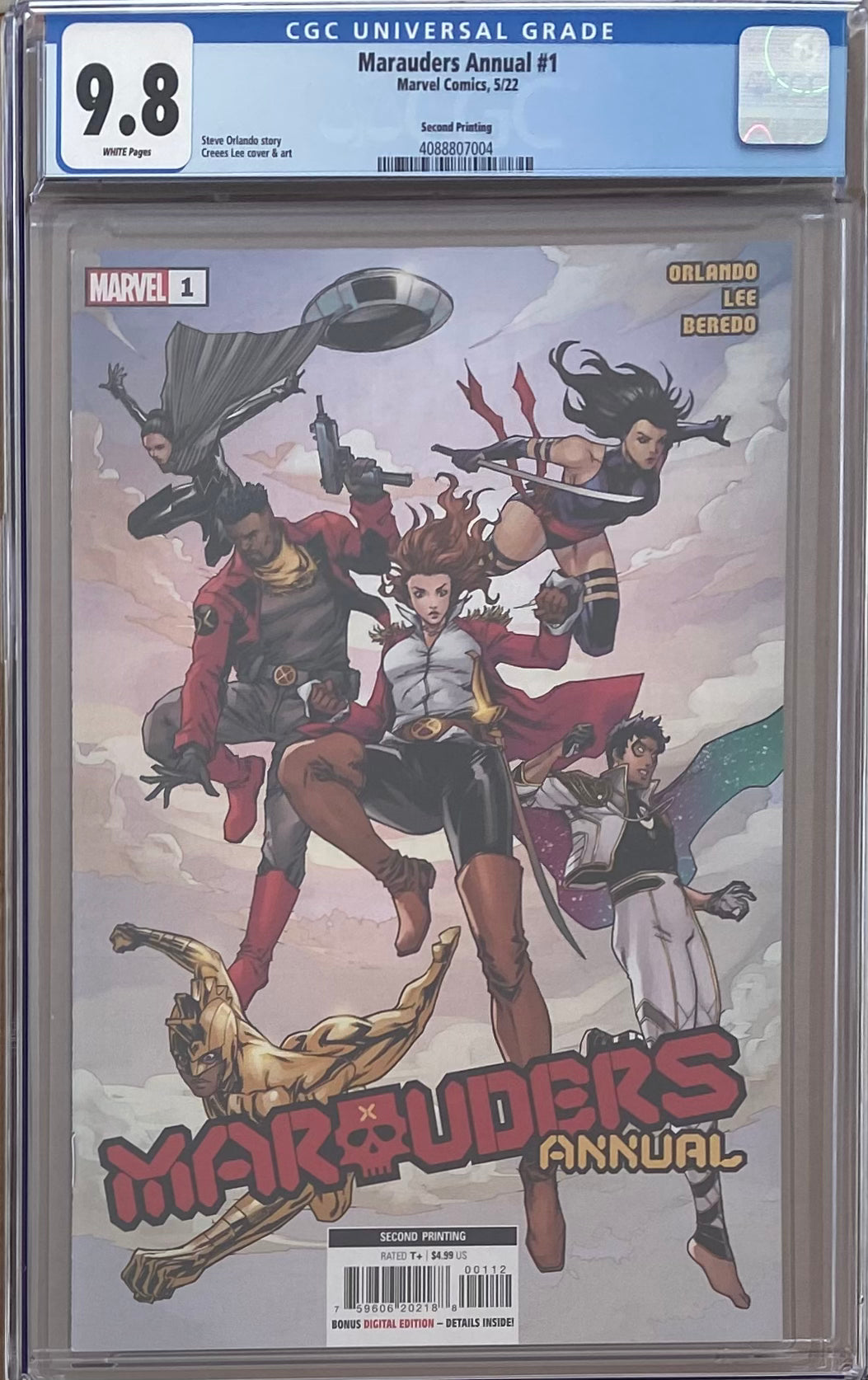 Marauders Annual #1 Second Printing CGC 9.8