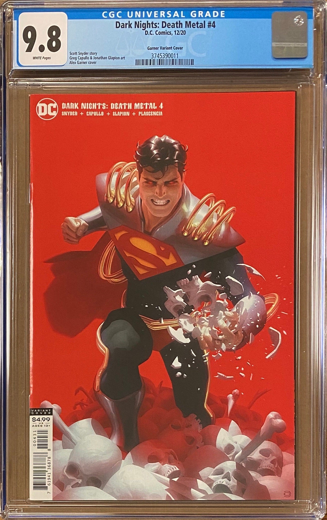 Dark Nights Death Metal #4 Garner Variant CGC 9.8