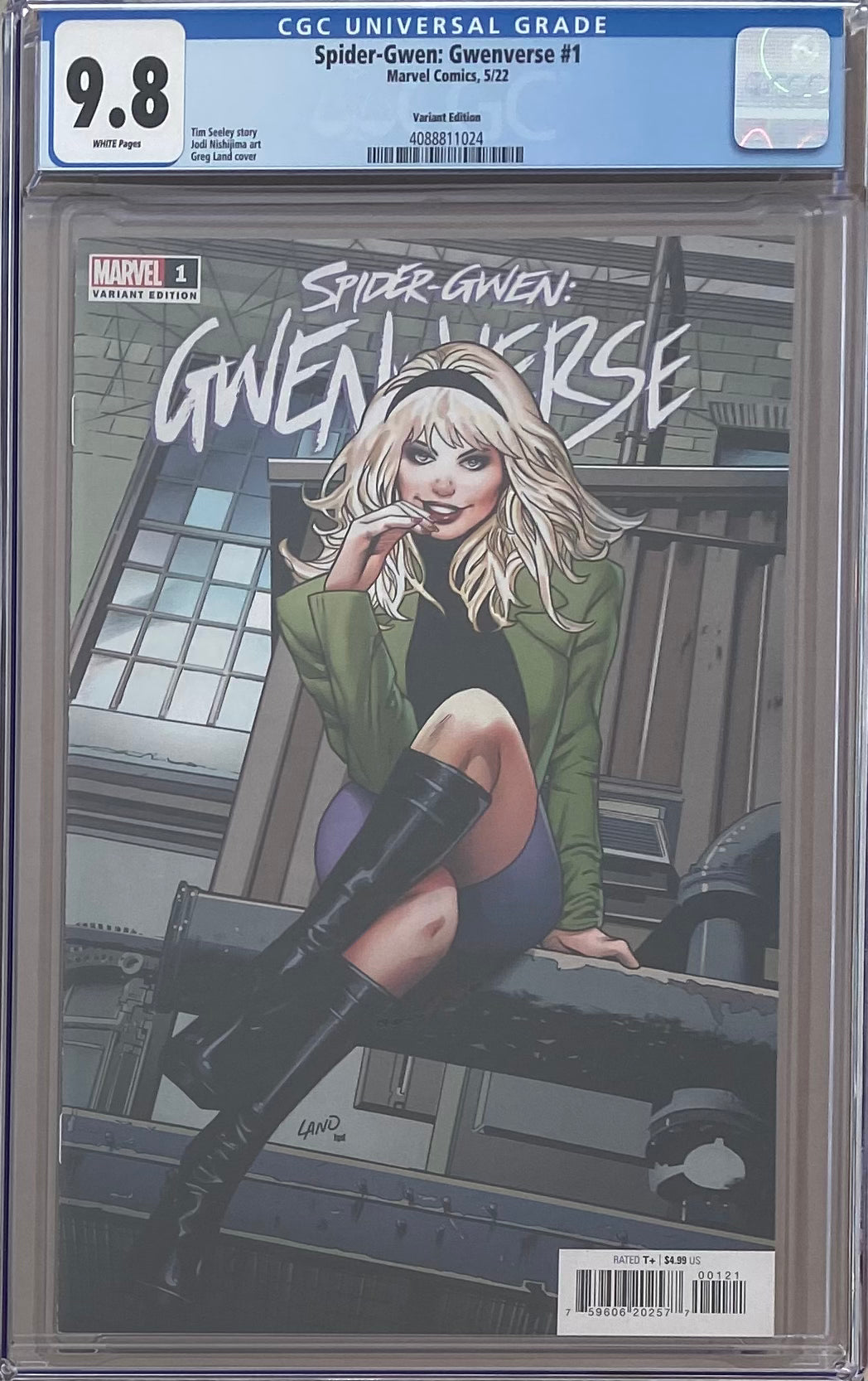Spider-Gwen: Gwenverse #1 Land Variant CGC 9.8