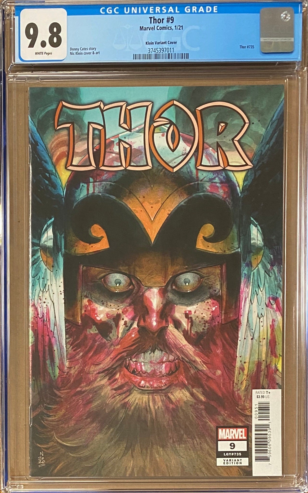 Thor #9 Klein 1:25 Retailer Incentive Variant CGC 9.8