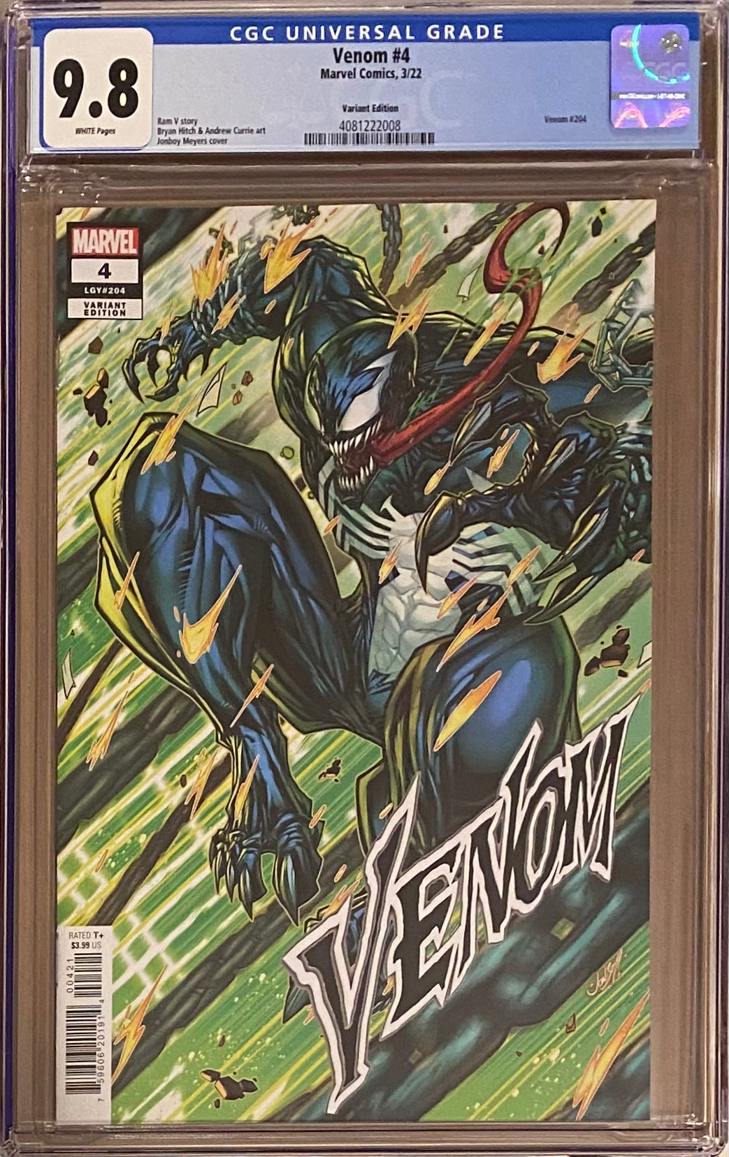 Venom #4 Meyers 1:25 Retailer Incentive Variant CGC 9.8
