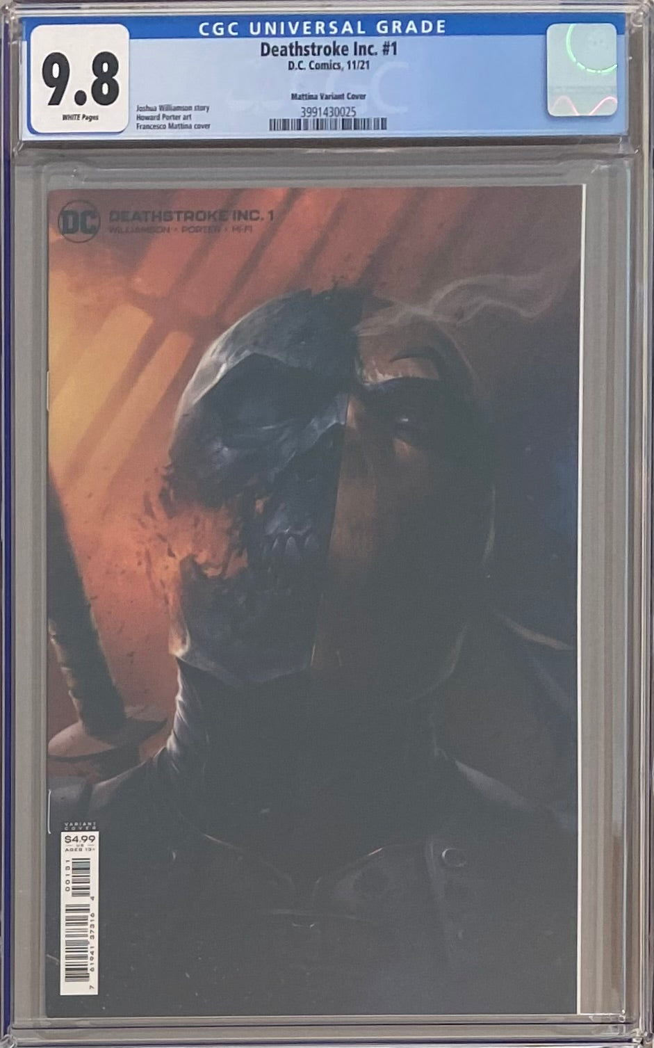 Deathstroke Inc. #1 Mattina Variant CGC 9.8