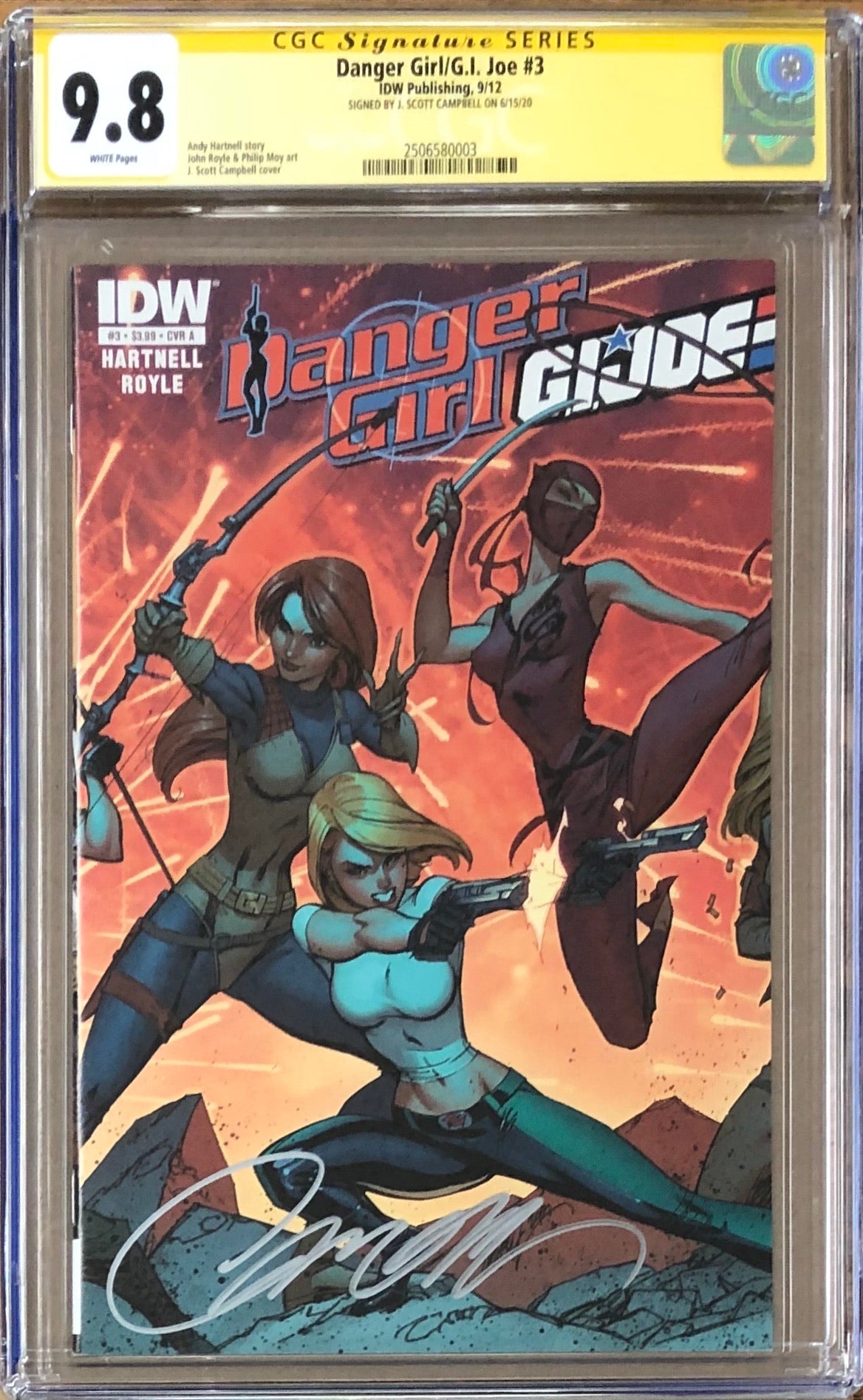 Danger Girl/G.I. Joe #3 CGC 9.8 SS