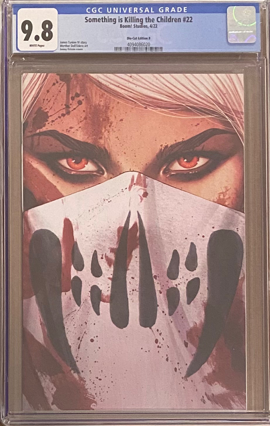Something is Killing the Children #22 Bloody Die-Cut Variant CGC 9.8