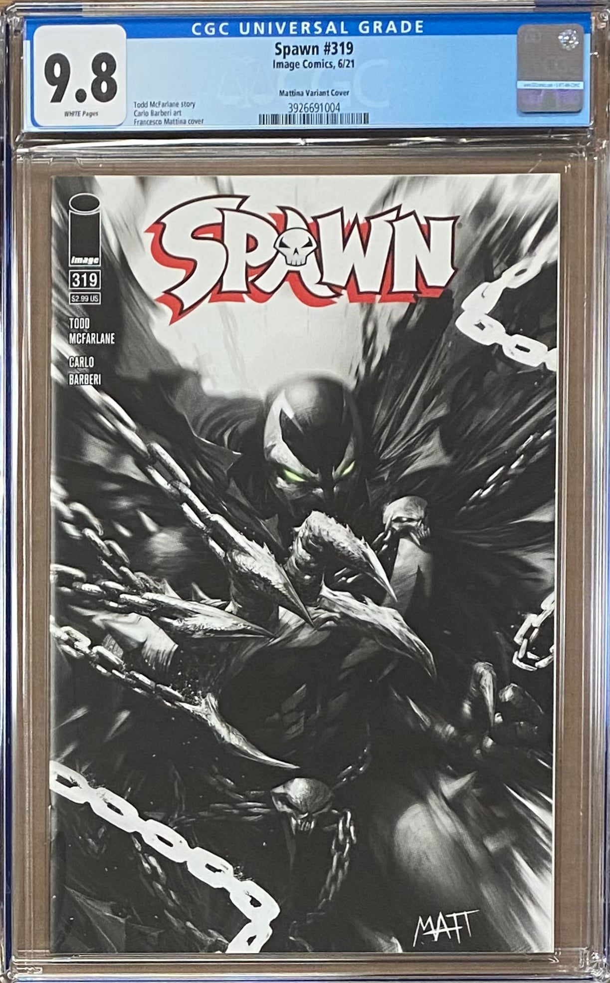 Spawn #319 Mattina Variant CGC 9.8