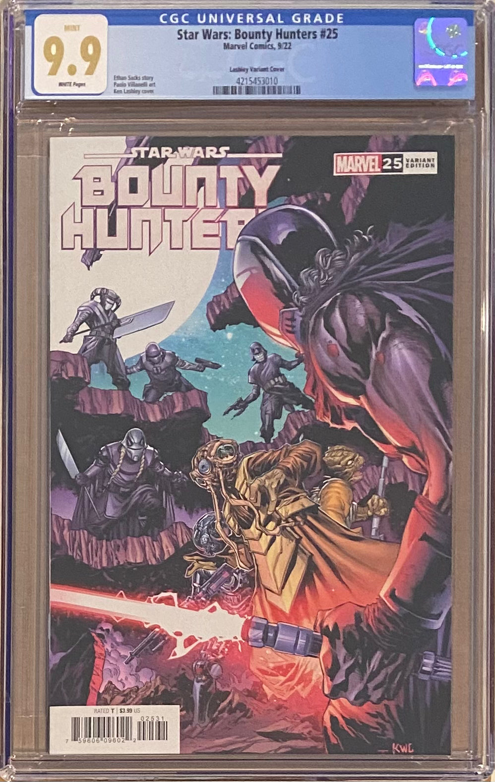 Star Wars: Bounty Hunters #25 Lashley Variant CGC 9.9