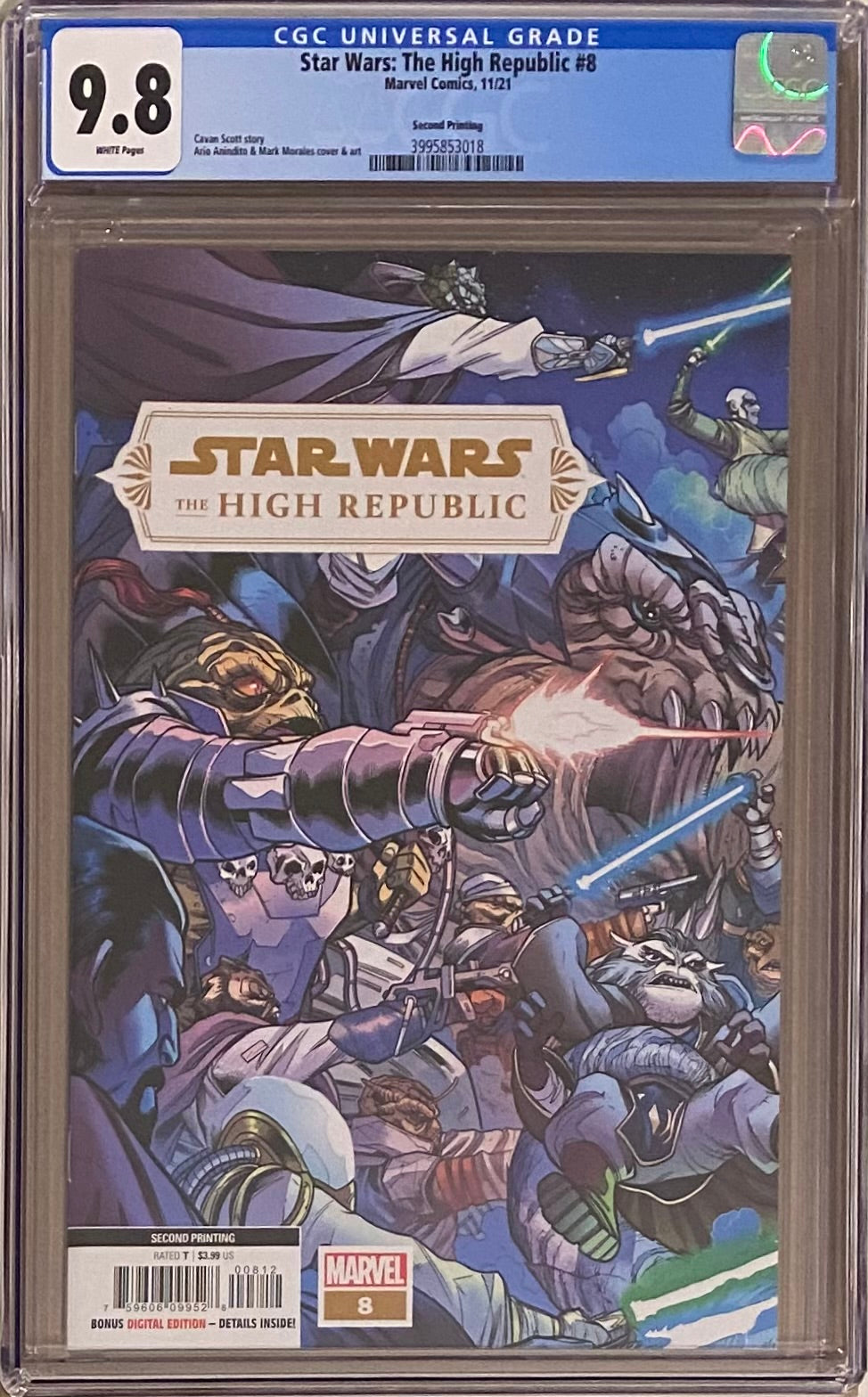 Star Wars: The High Republic #8 Second Printing CGC 9.8