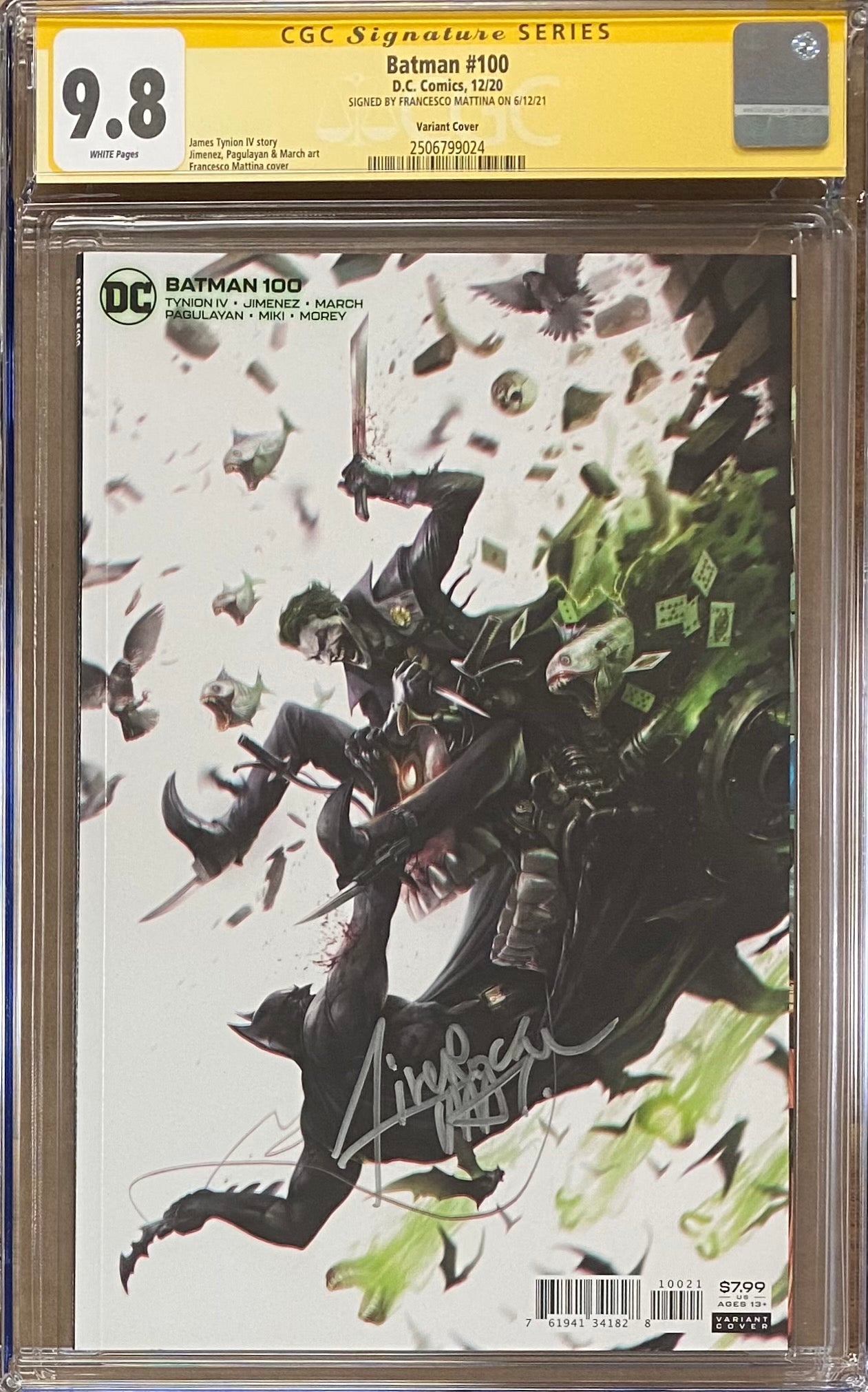 Batman #100 Mattina Variant CGC 9.8 SS