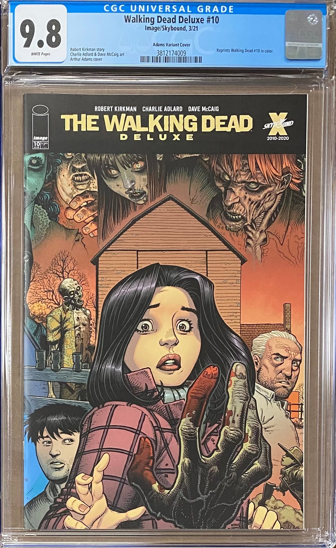 Walking Dead Deluxe #10 Adams Variant CGC 9.8