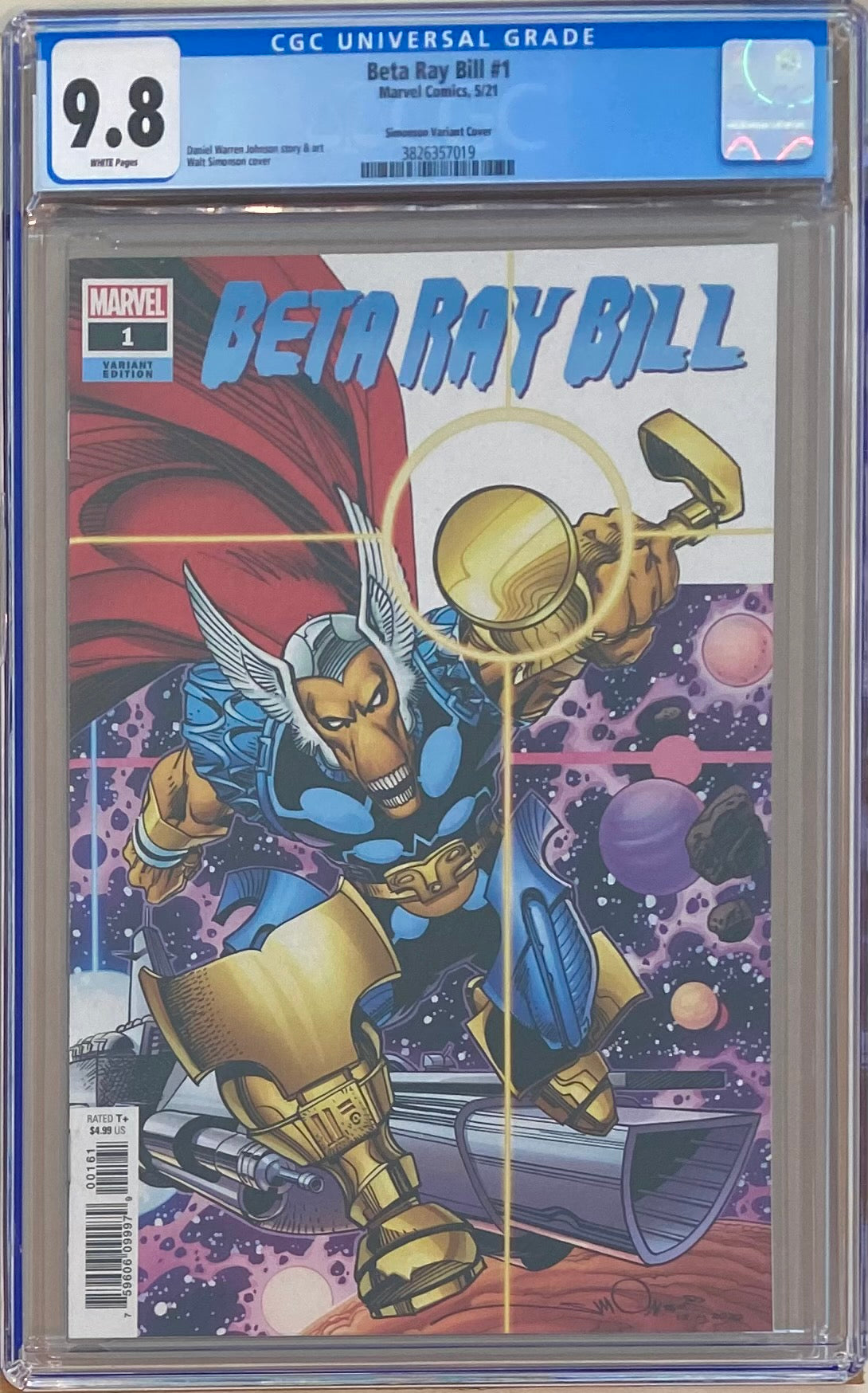 Beta Ray Bill #1 Simonson 1:25 Retailer Incentive Variant CGC 9.8
