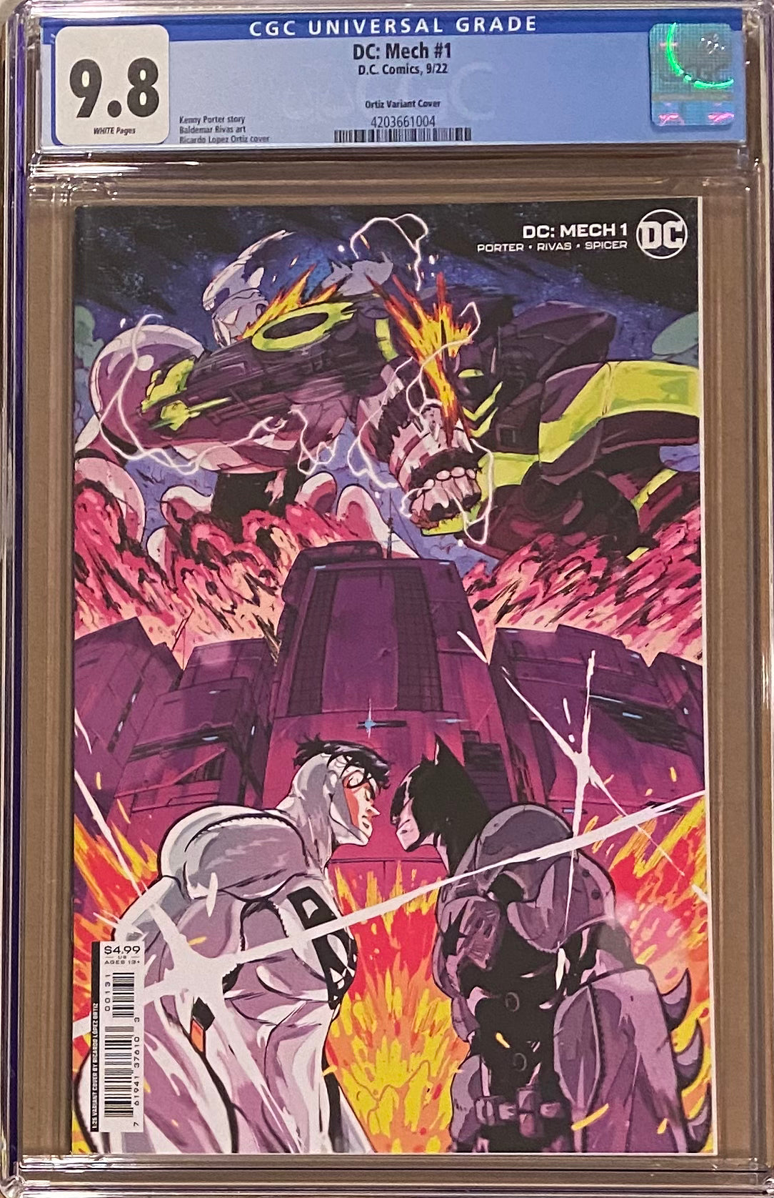 DC Mech #1 Ortiz 1:25 Retailer Incentive Variant CGC 9.8