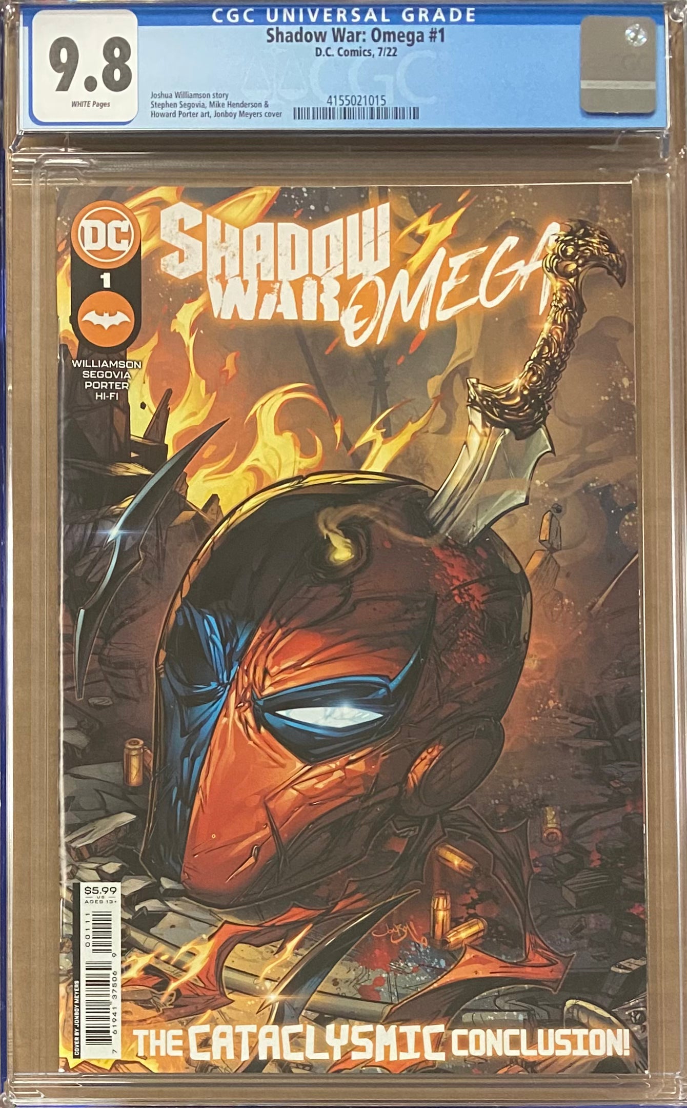 Shadow War: Omega #1 CGC 9.8