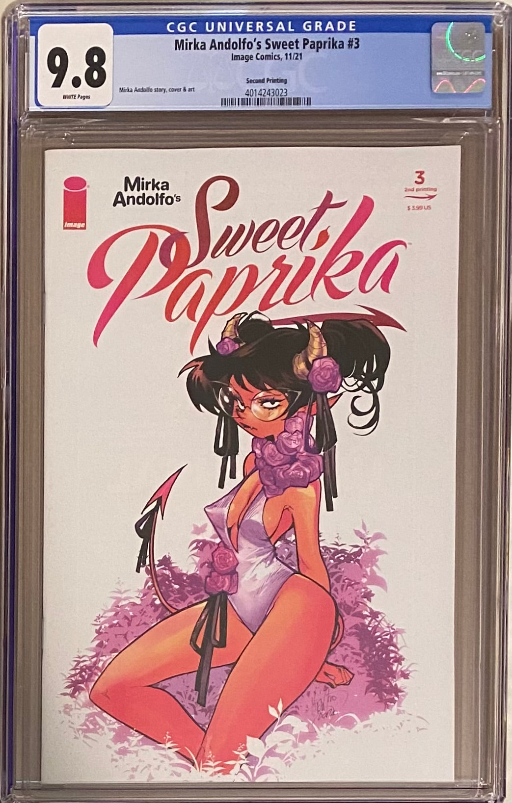 Sweet Paprika #3 Second Printing CGC 9.8