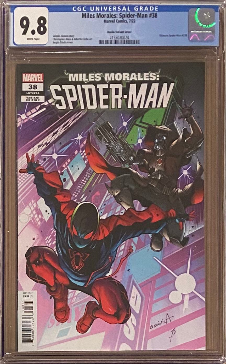 Miles Morales: Spider-Man #38 Davila 1:25 Retailer Incentive Variant CGC 9.8 - First Spider Smasher