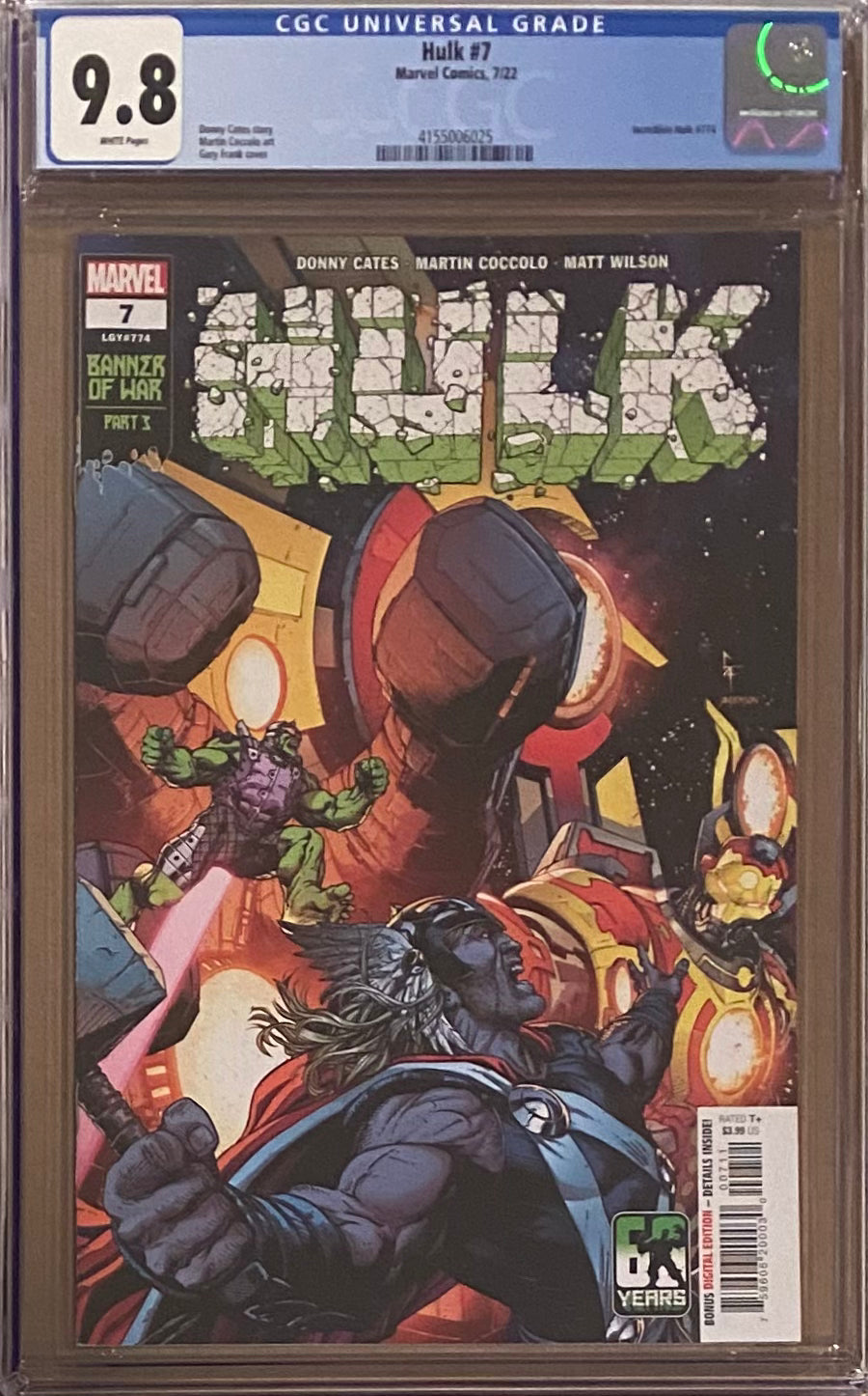 Hulk #7 CGC 9.8