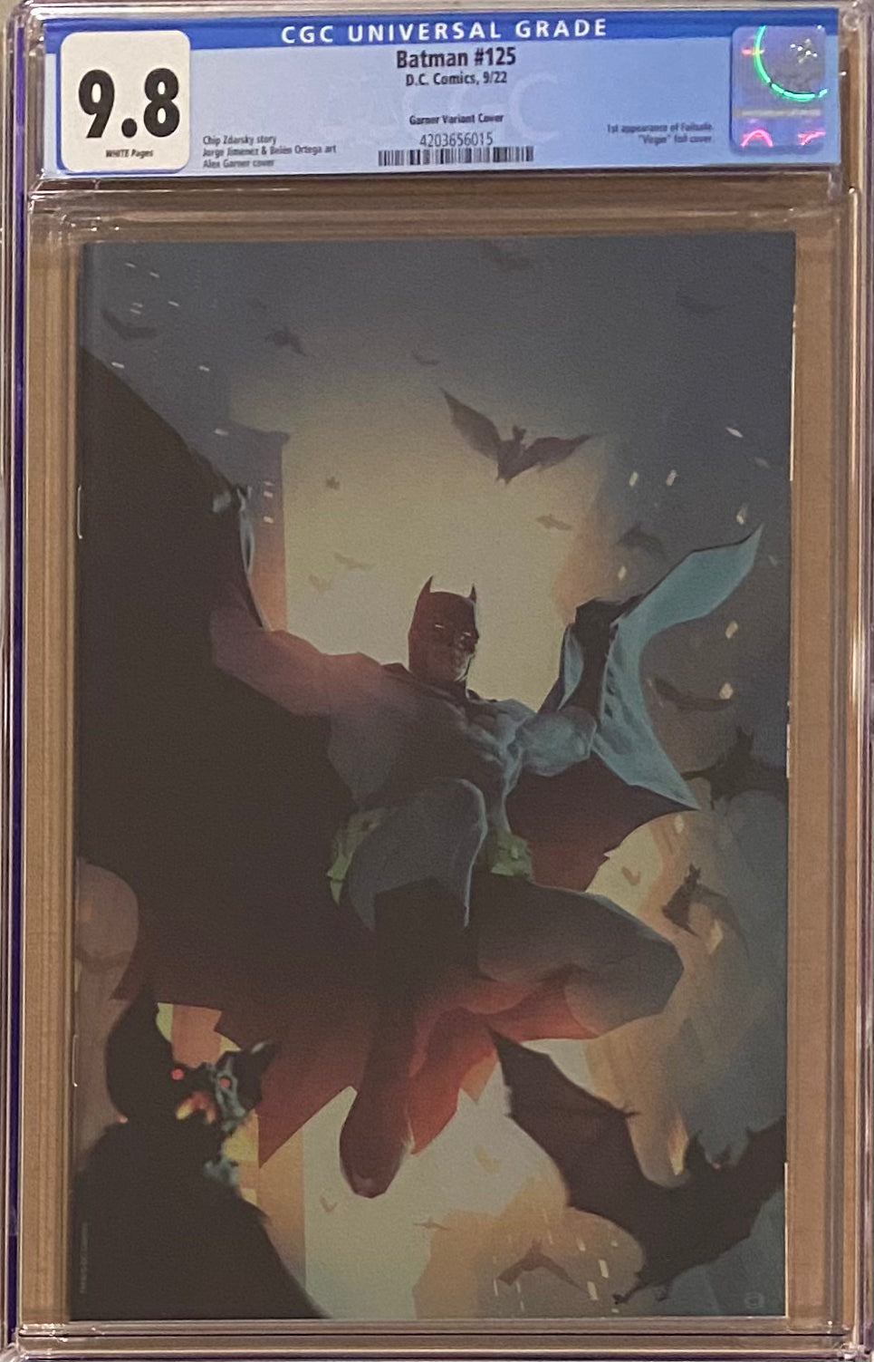 Batman #125 Garner 1:125 Foil Retailer Incentive Variant CGC 9.8 - First Appearance Failsafe