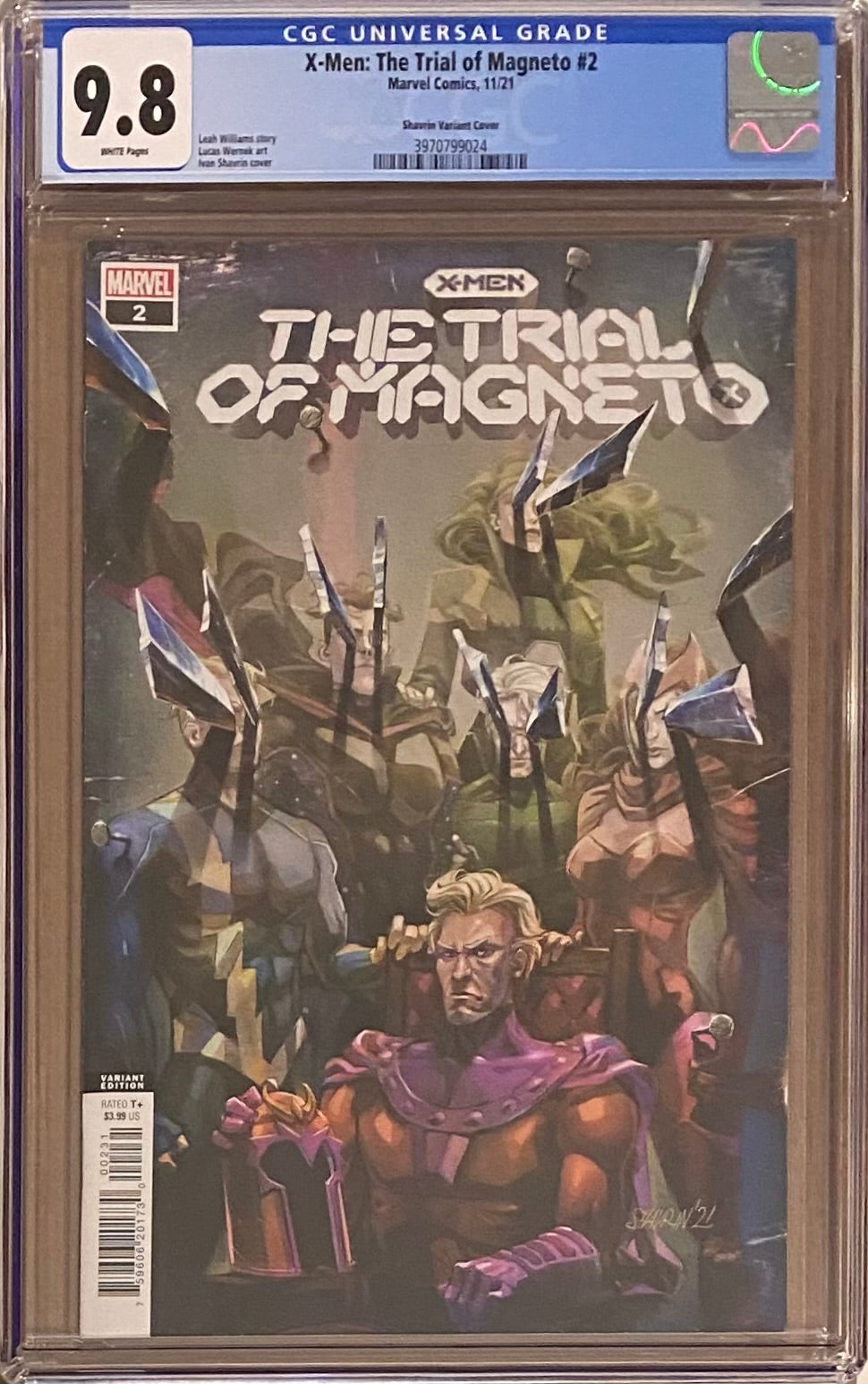 X-Men: Trial of Magneto #2 Shavrin Variant CGC 9.8