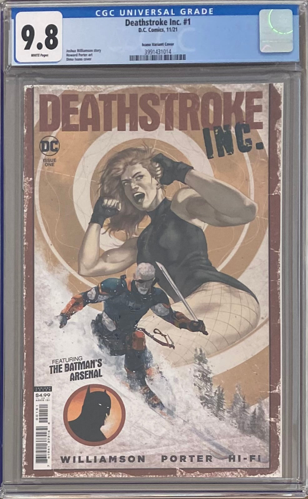 Deathstroke Inc. #1 Ivano 1:25 Retailer Incentive Variant CGC 9.8