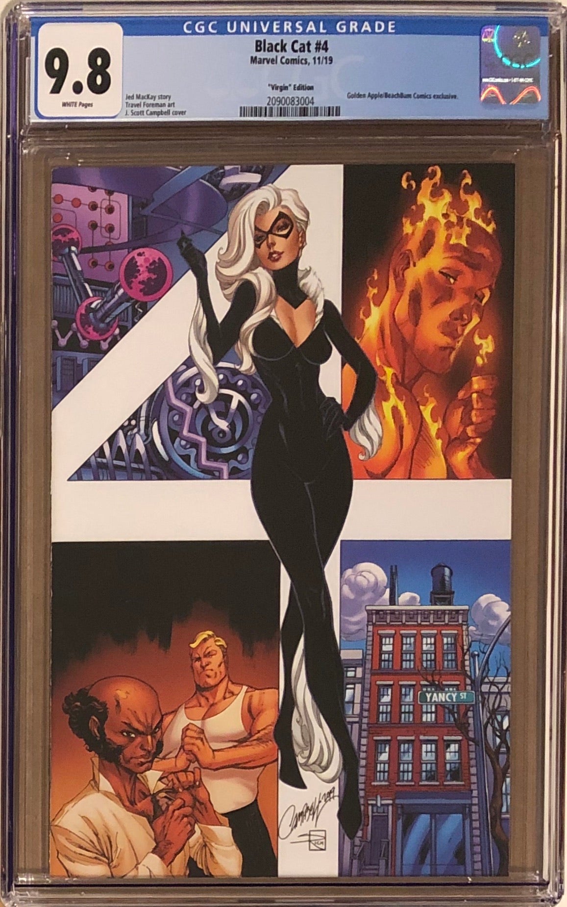 Black Cat #4 J. Scott Campbell BeachBum Comics Virgin Exclusive CGC 9.8