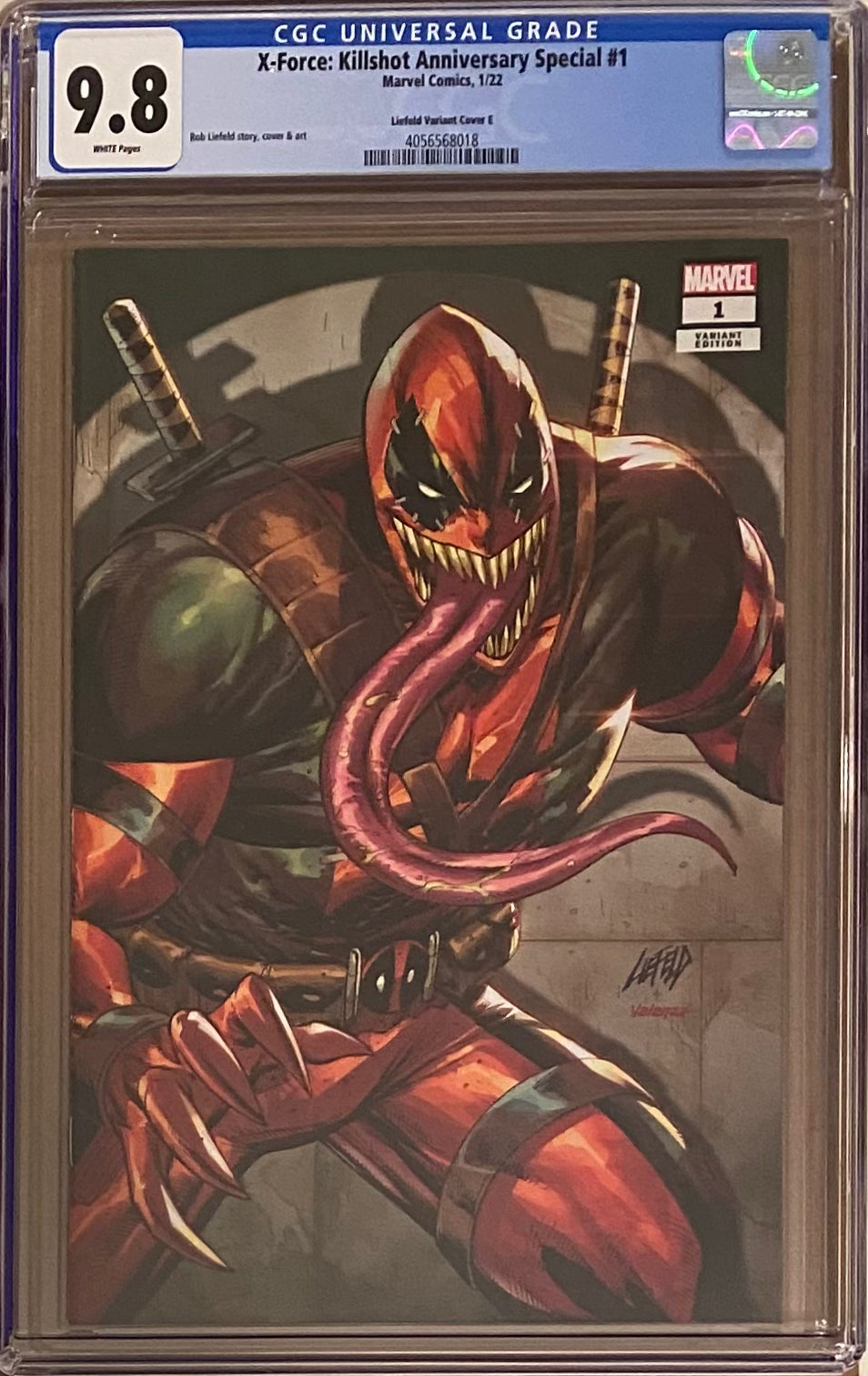 X-Force Killshot Anniversary Special #1 "Venompool" Connecting Variant CGC 9.8