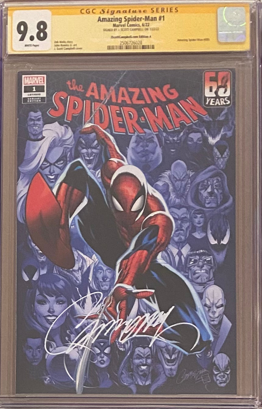 Amazing Spider-Man #1 J. Scott Campbell Edition A "Spider-Man" CGC 9.8 SS