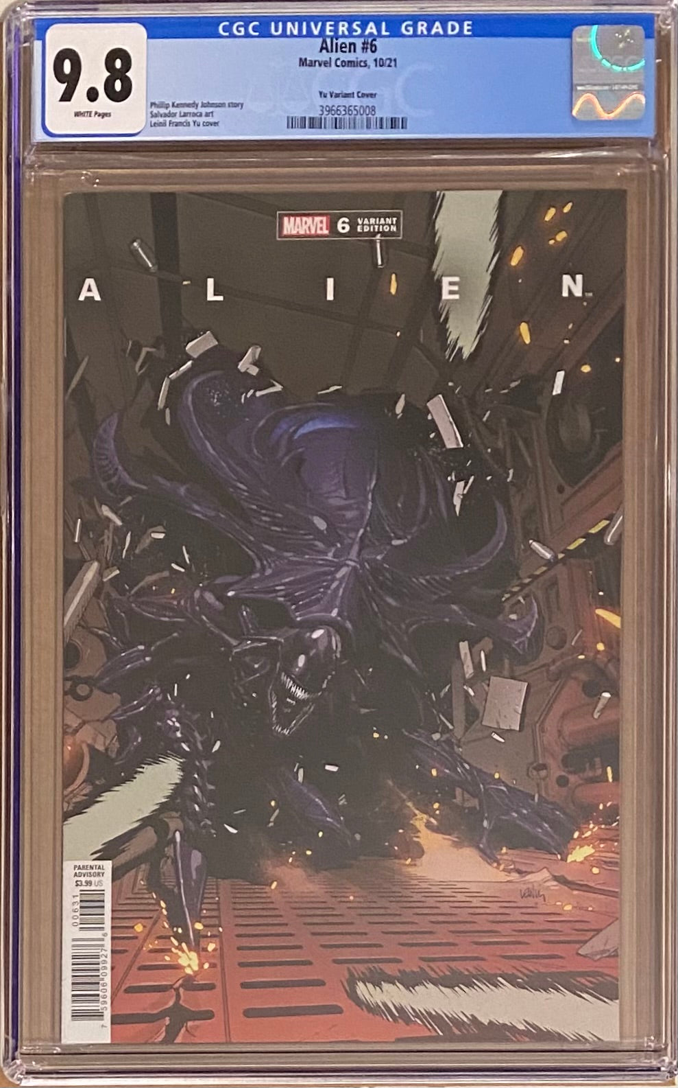 Alien #6 Yu Variant CGC 9.8