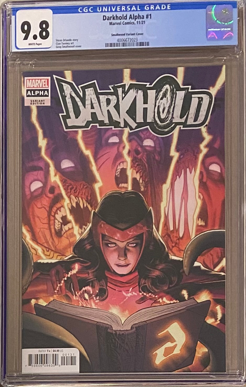 Darkhold Alpha #1 Smallwood Variant CGC 9.8