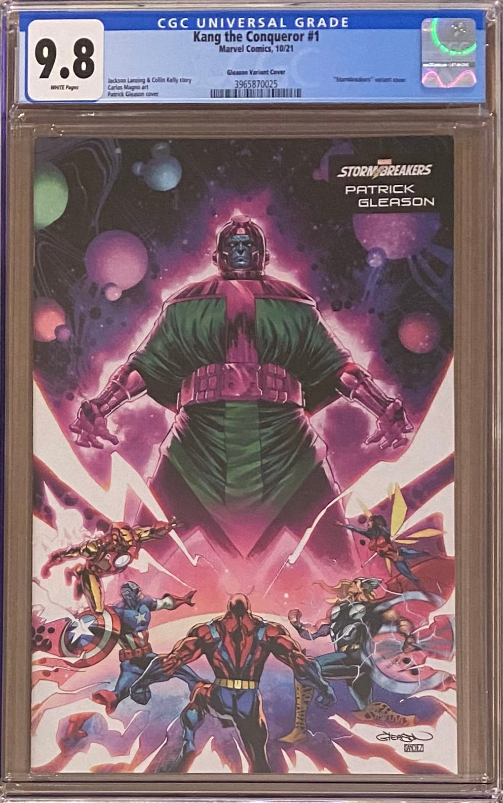 Kang the Conqueror #1 Gleason "Stormbreakers" Variant CGC 9.8