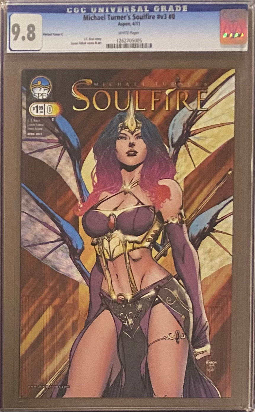 Michael Turner's Soulfire #v3 #0 Variant C CGC 9.8