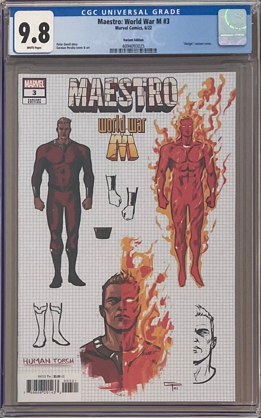 Maestro: World War M #3 Peralta 1:10 Retailer Incentive Variant CGC 9.8