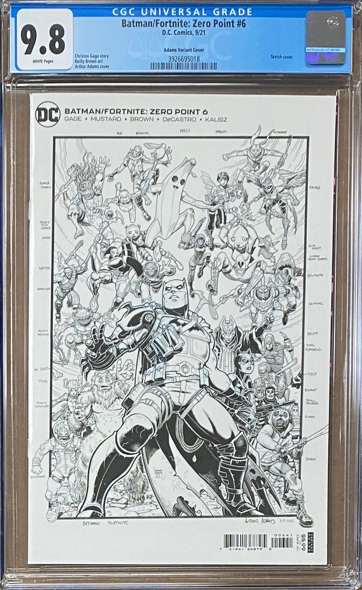 Batman/Fortnite: Zero Point #6 Adams 1:150 Retailer Incentive Variant CGC 9.8