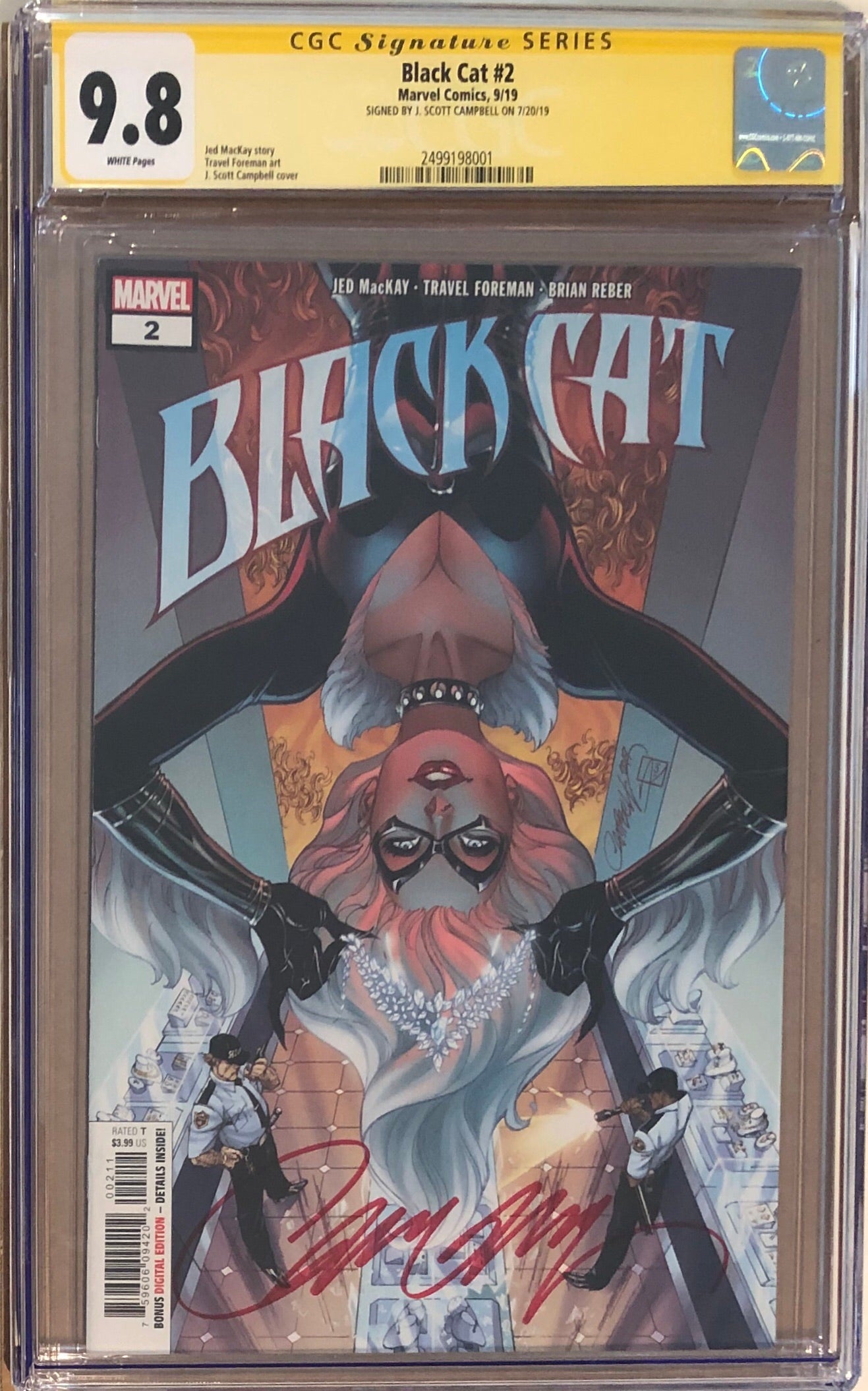 Black Cat #2 J. Scott Campbell CGC 9.8 SS