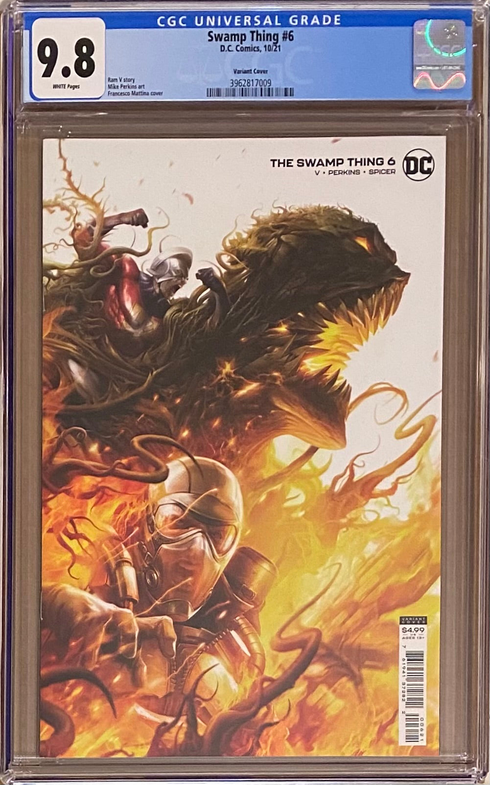 Swamp Thing #6 Variant CGC 9.8