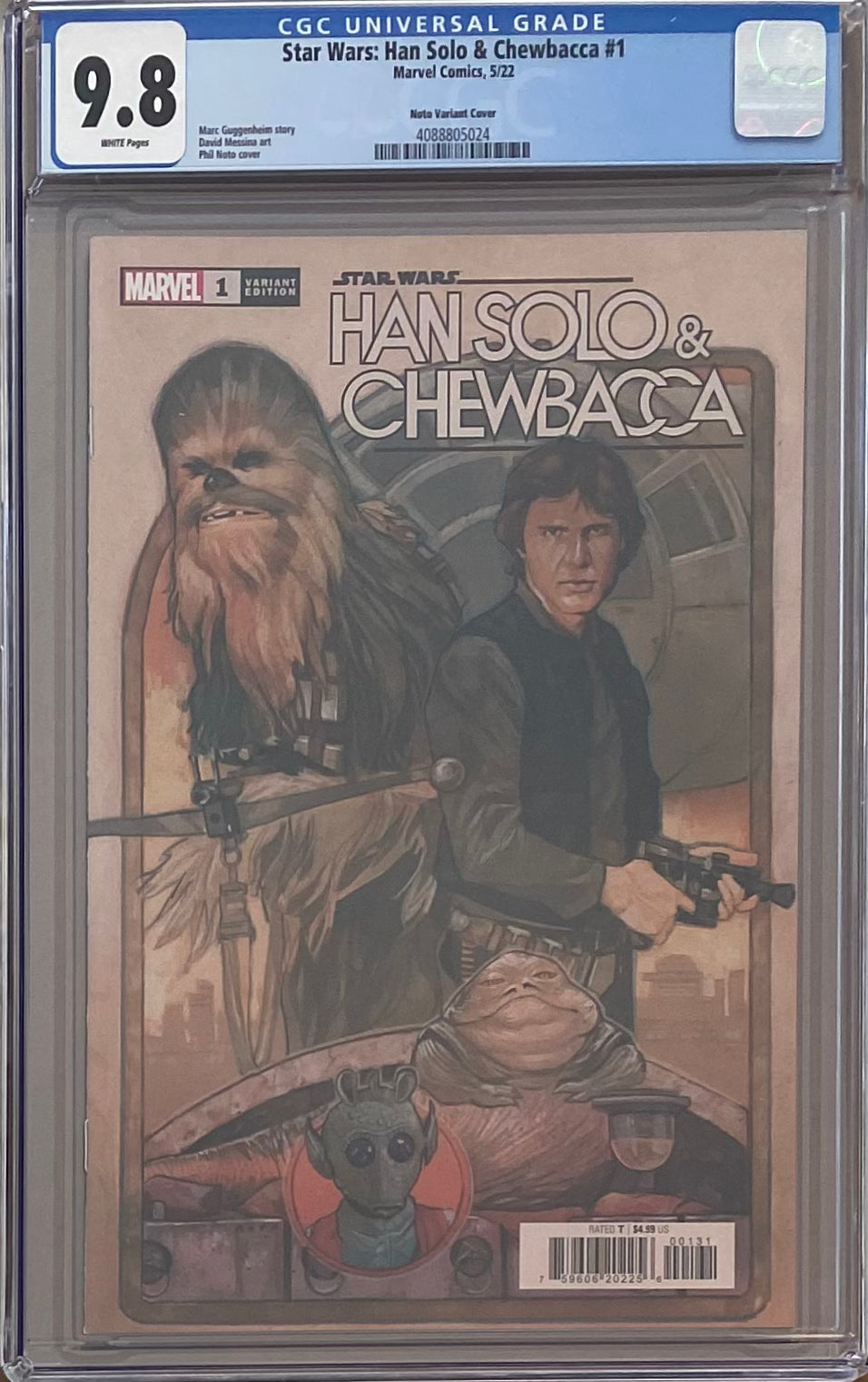 Star Wars: Han Solo & Chewbacca #1 Noto 1:25 Retailer Incentive Variant CGC 9.8