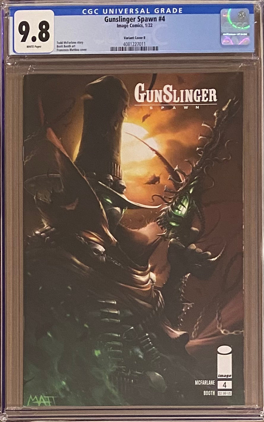 Gunslinger Spawn #4 Variant CGC 9.8