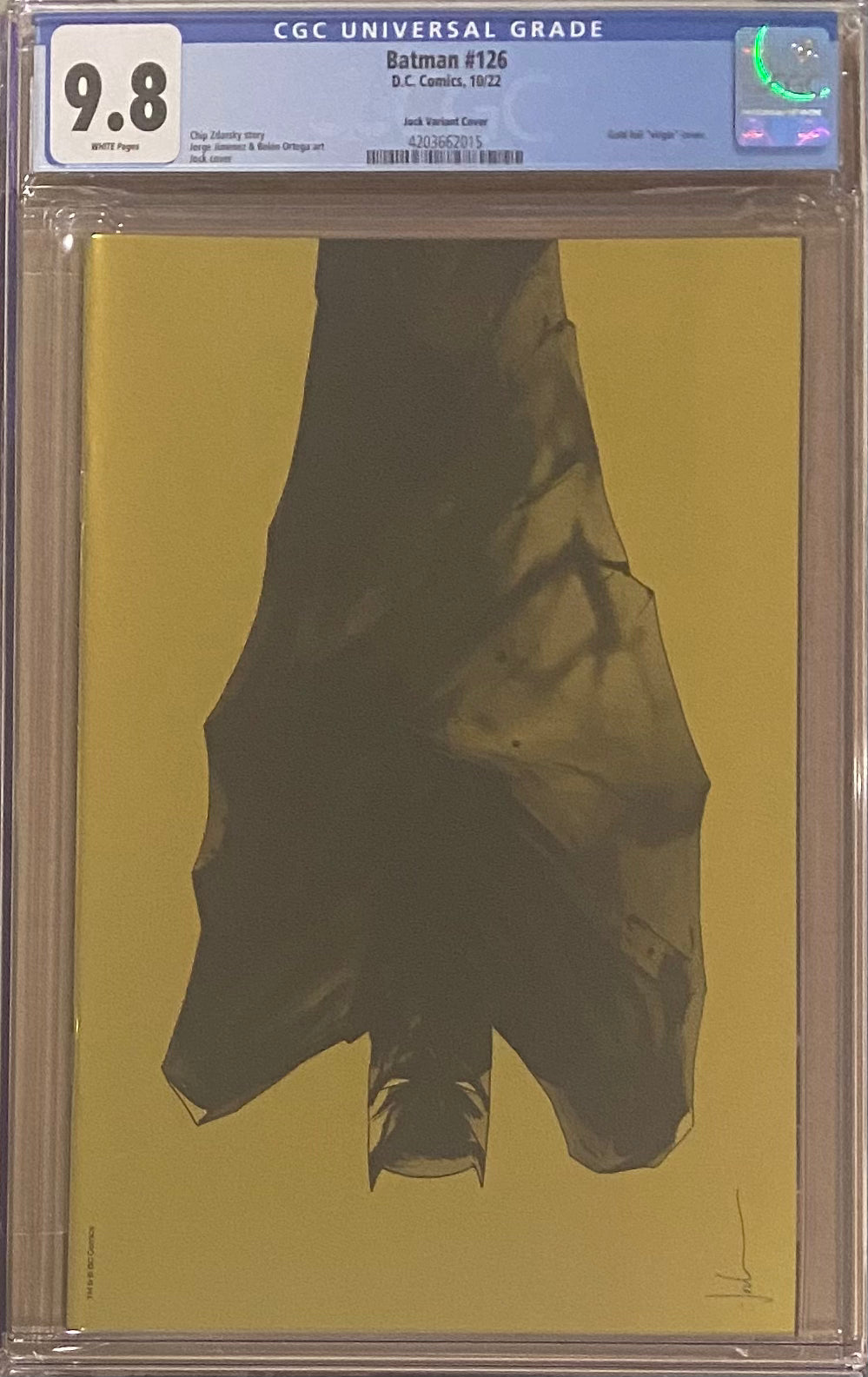 Batman #126 Jock 1:50 Gold Foil Retailer Incentive Variant CGC 9.8